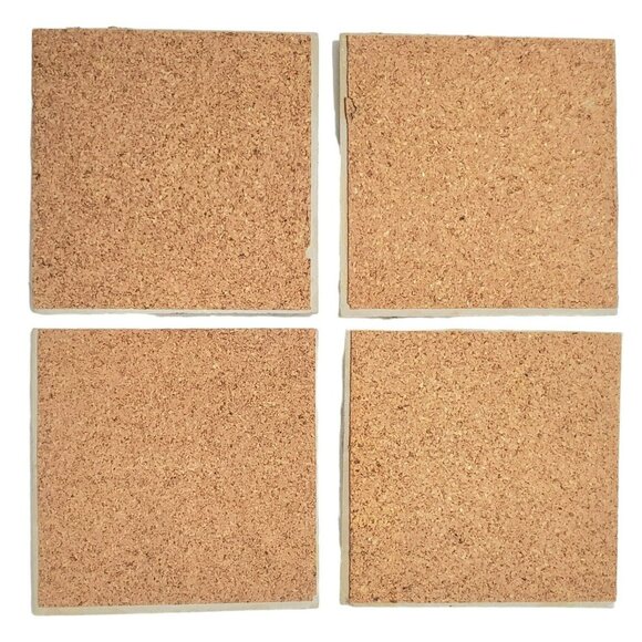 Snowman Coaster Set Nobody Like A Snowbuddy 4 Ceramic Drink Holders Wire Basket - Picture 5 of 8